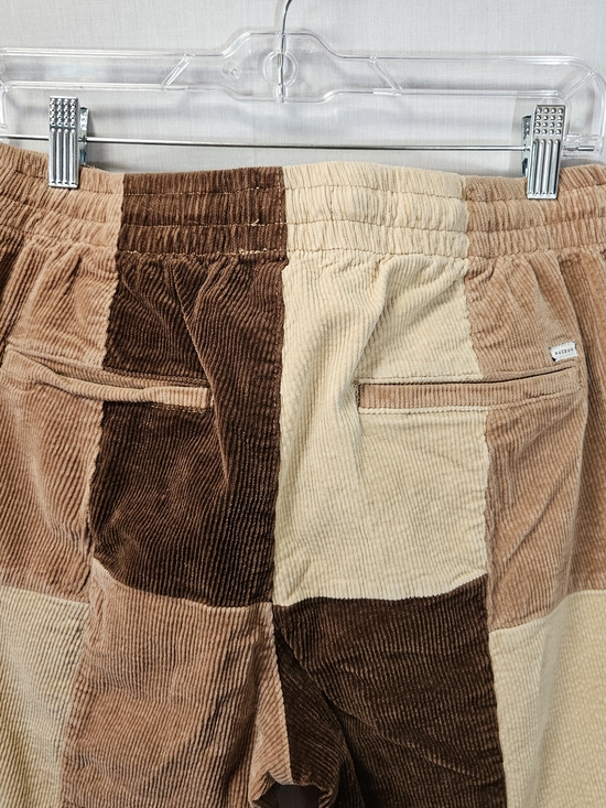 Mens Pacsun Patchwork Corduroy Jogger Pants - Brown/Beige - Picture 4 of 14
